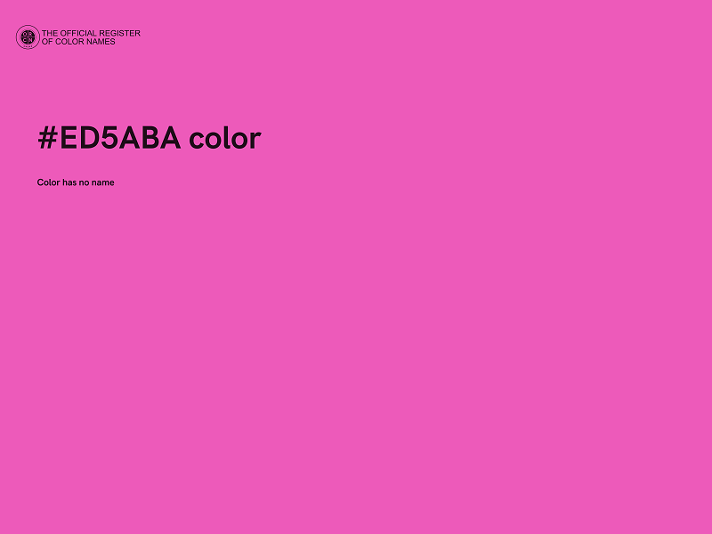 #ED5ABA color image