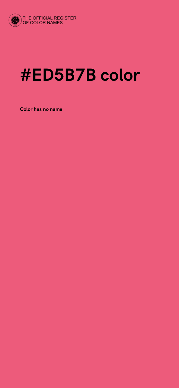 #ED5B7B color image