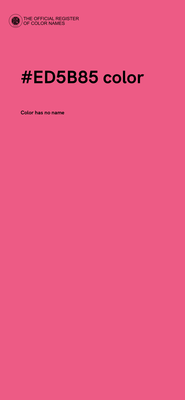 #ED5B85 color image