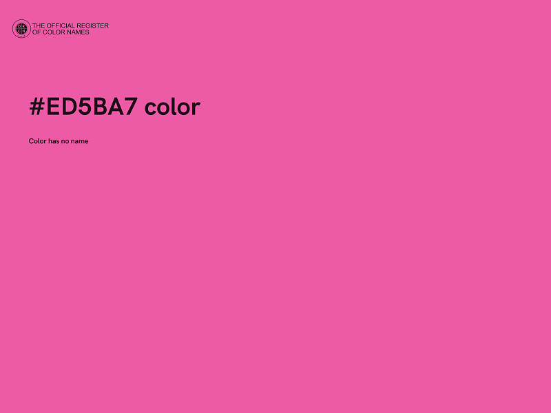 #ED5BA7 color image