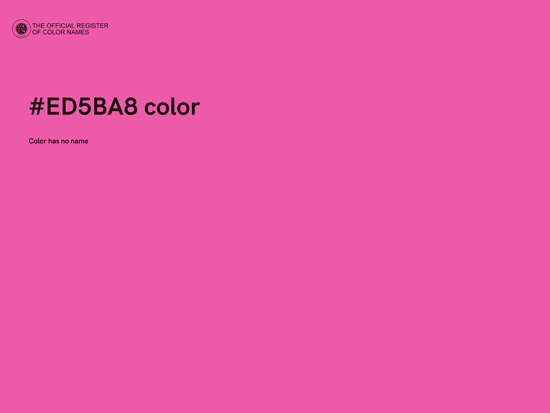 #ED5BA8 color image