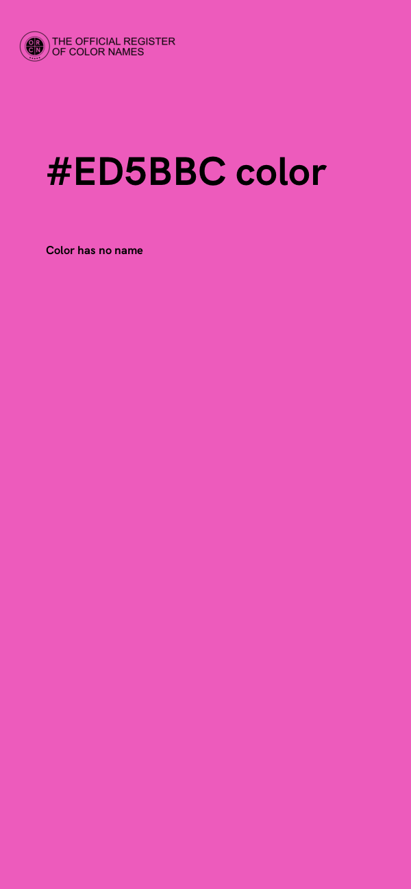 #ED5BBC color image