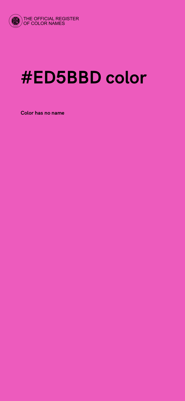 #ED5BBD color image
