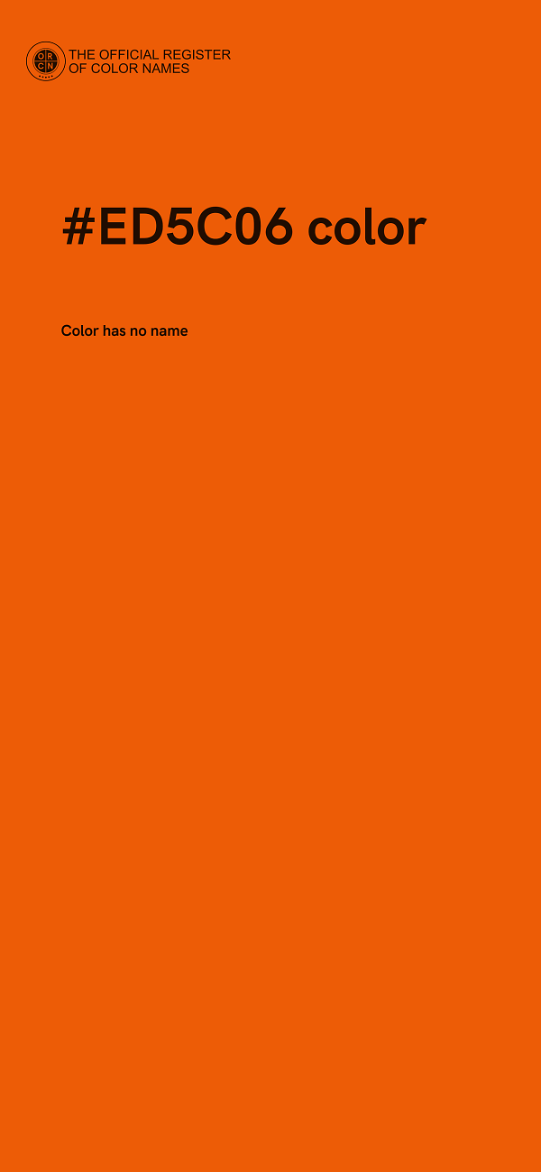 #ED5C06 color image