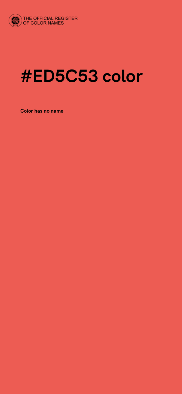 #ED5C53 color image