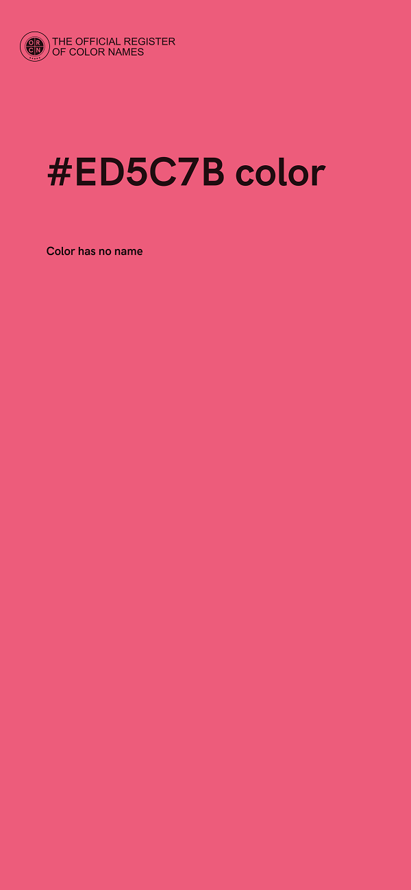 #ED5C7B color image