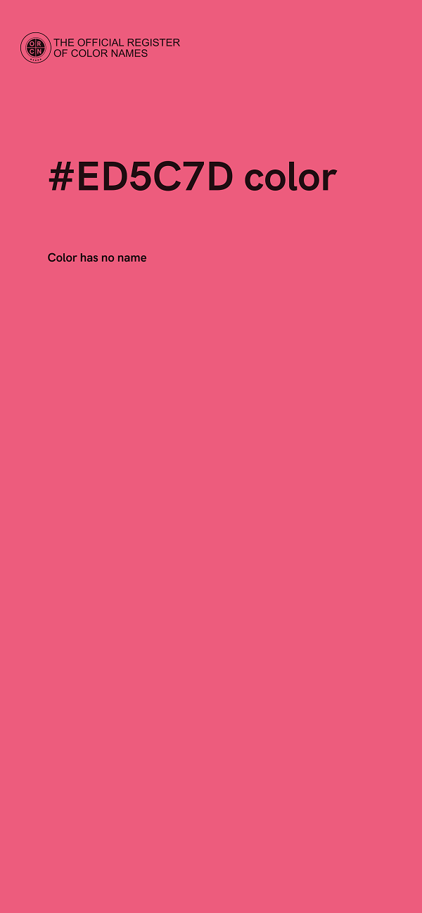 #ED5C7D color image