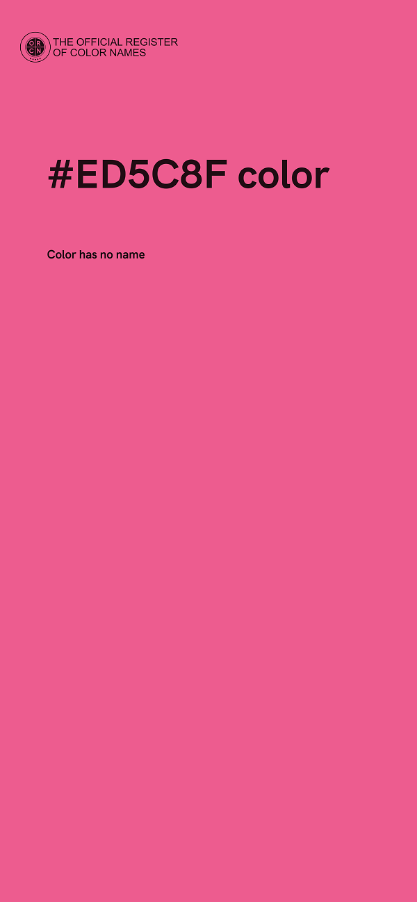 #ED5C8F color image