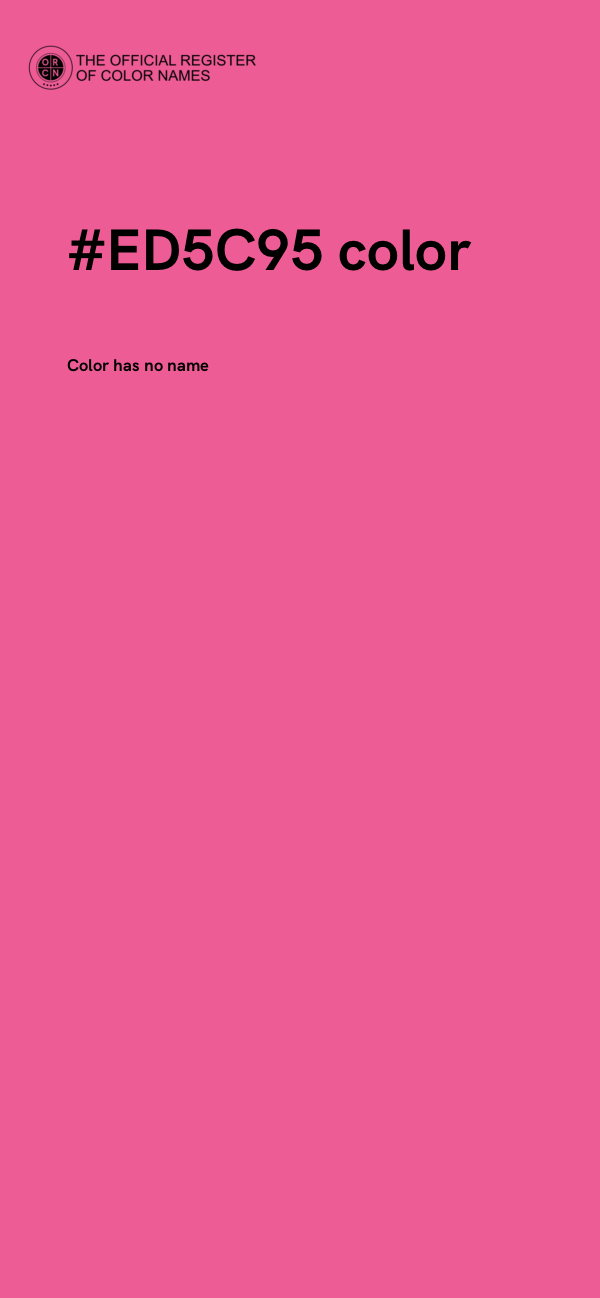 #ED5C95 color image