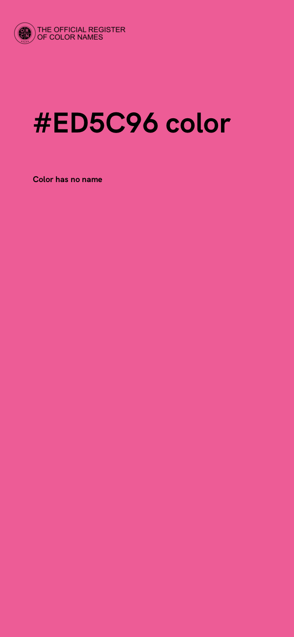 #ED5C96 color image
