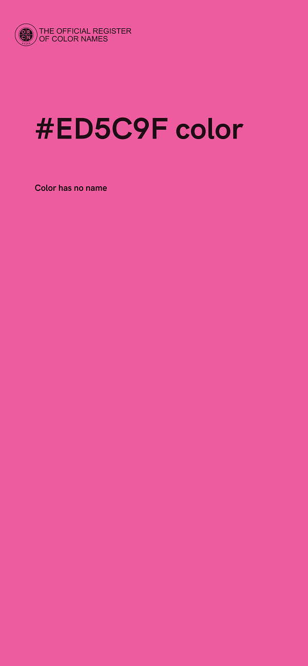 #ED5C9F color image