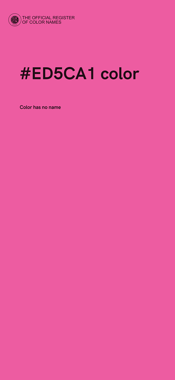 #ED5CA1 color image