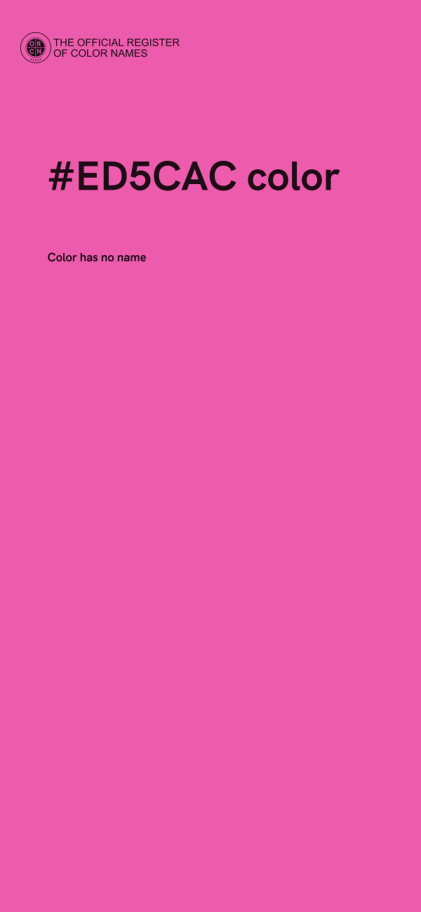 #ED5CAC color image