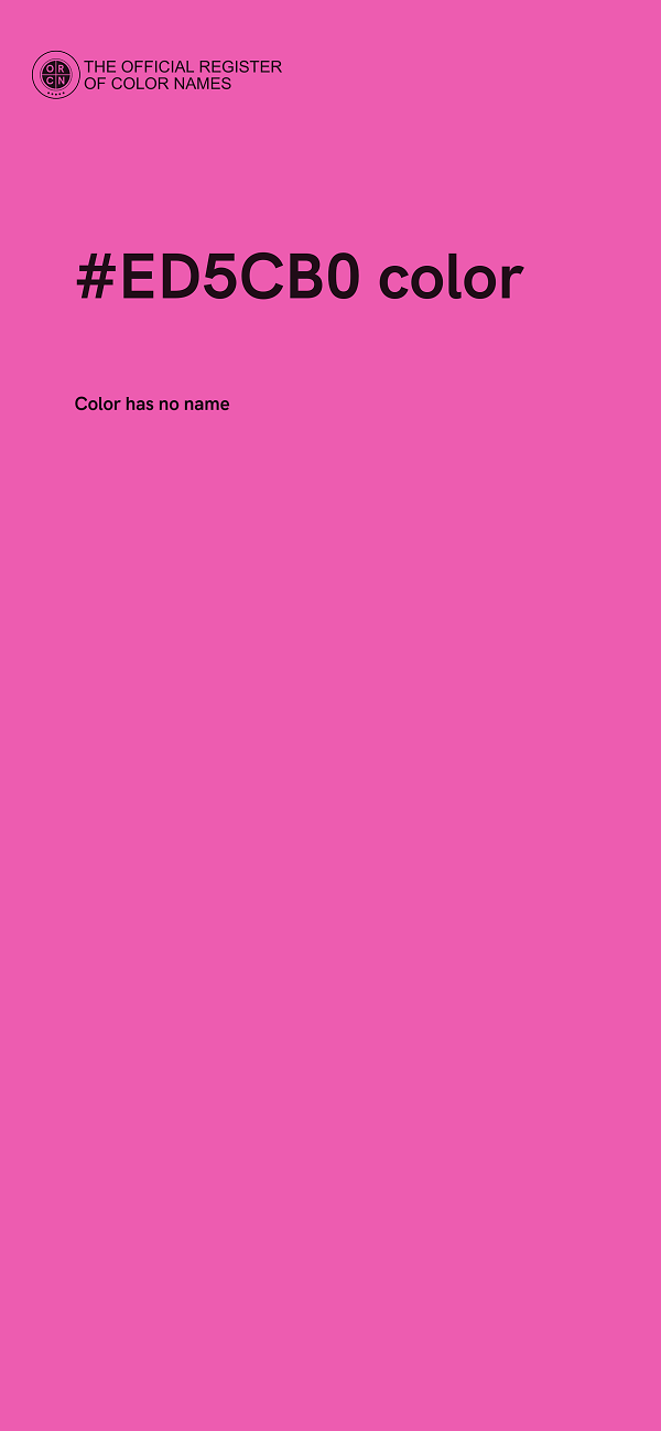#ED5CB0 color image