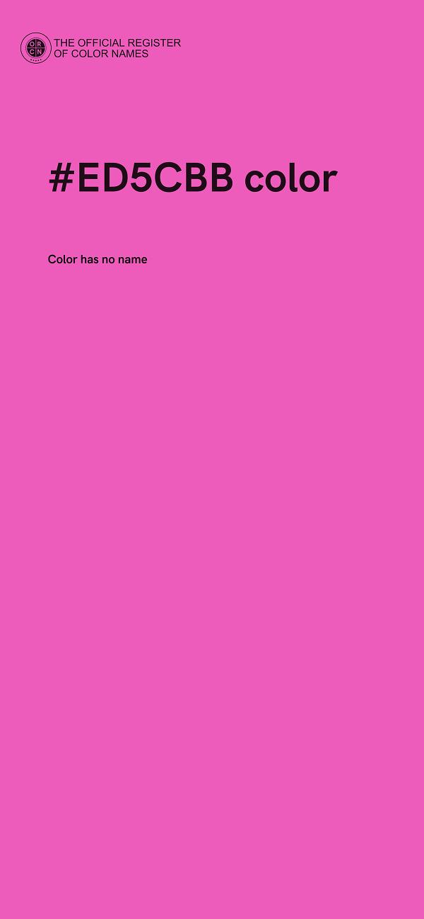 #ED5CBB color image