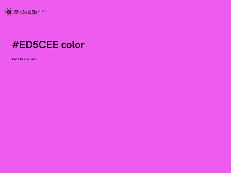 #ED5CEE color image