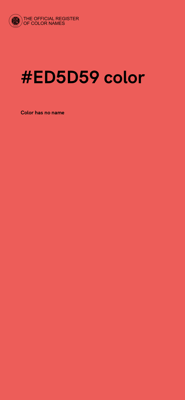 #ED5D59 color image