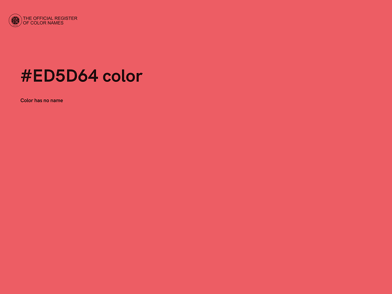 #ED5D64 color image