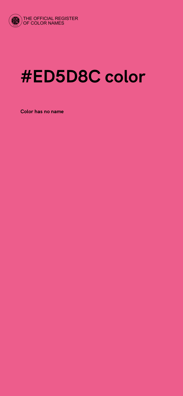 #ED5D8C color image