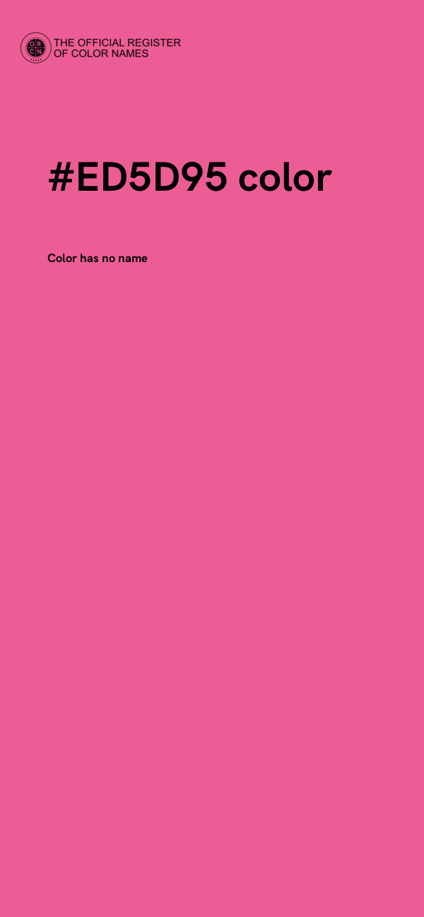 #ED5D95 color image