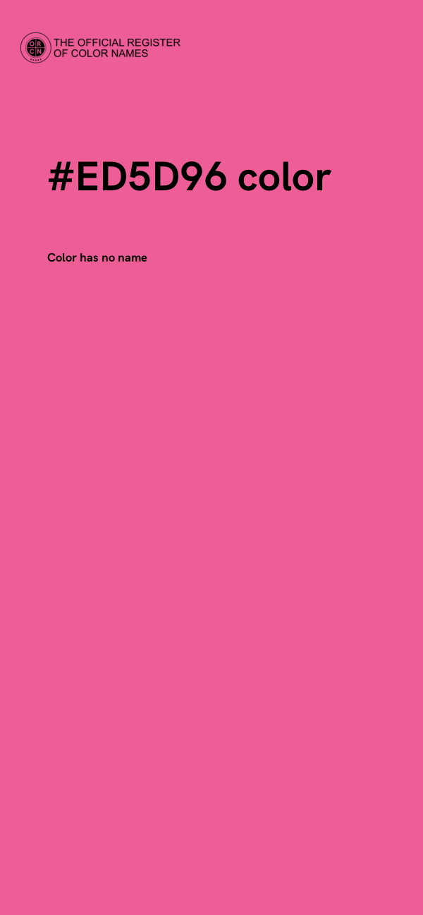 #ED5D96 color image