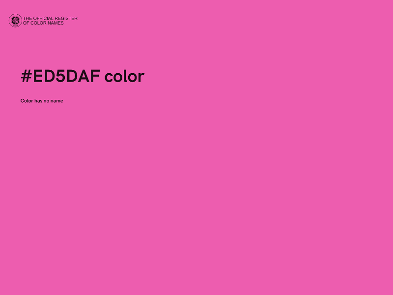 #ED5DAF color image