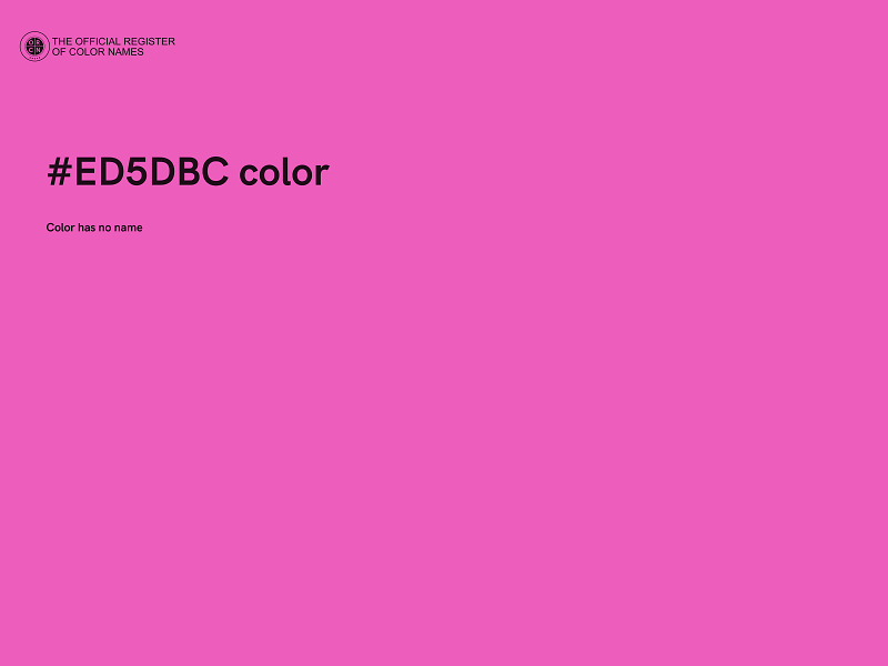 #ED5DBC color image