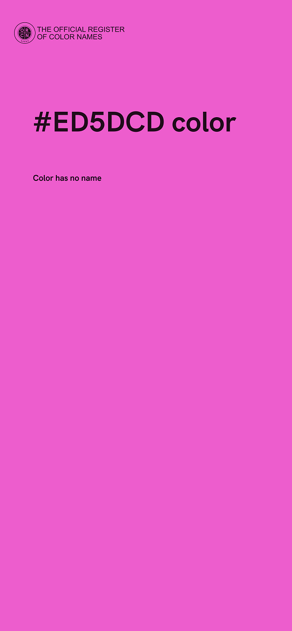 #ED5DCD color image