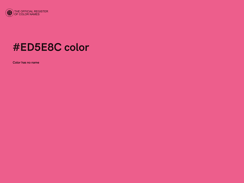 #ED5E8C color image