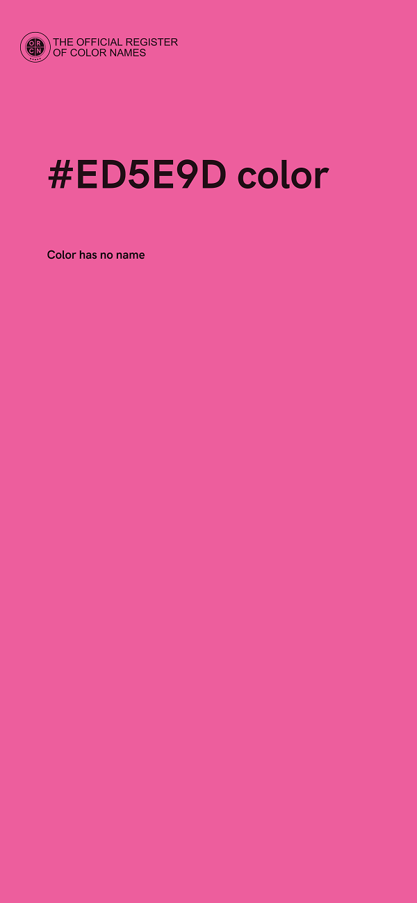 #ED5E9D color image