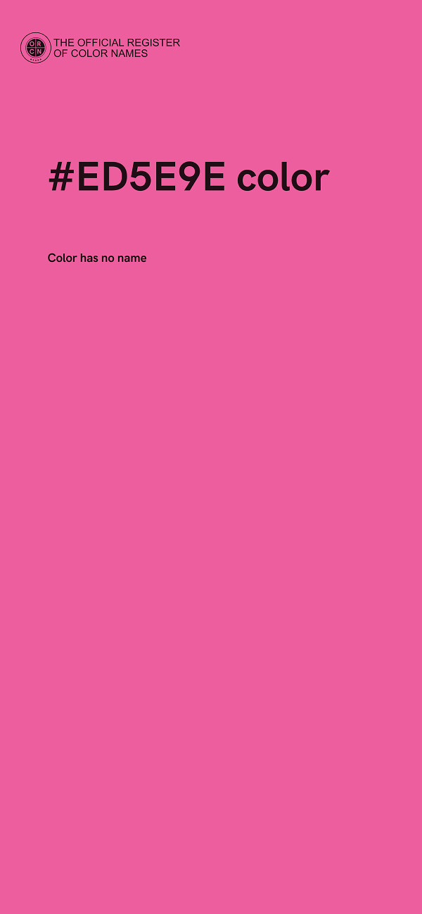 #ED5E9E color image