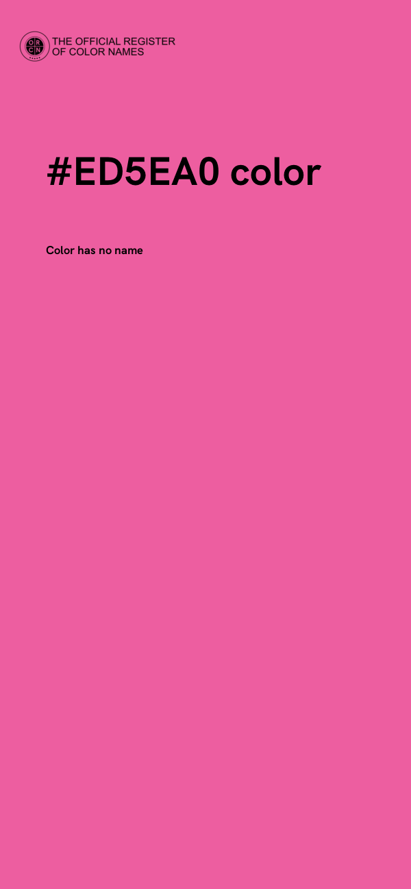 #ED5EA0 color image