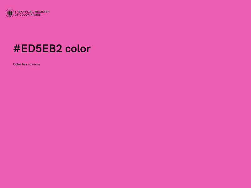 #ED5EB2 color image