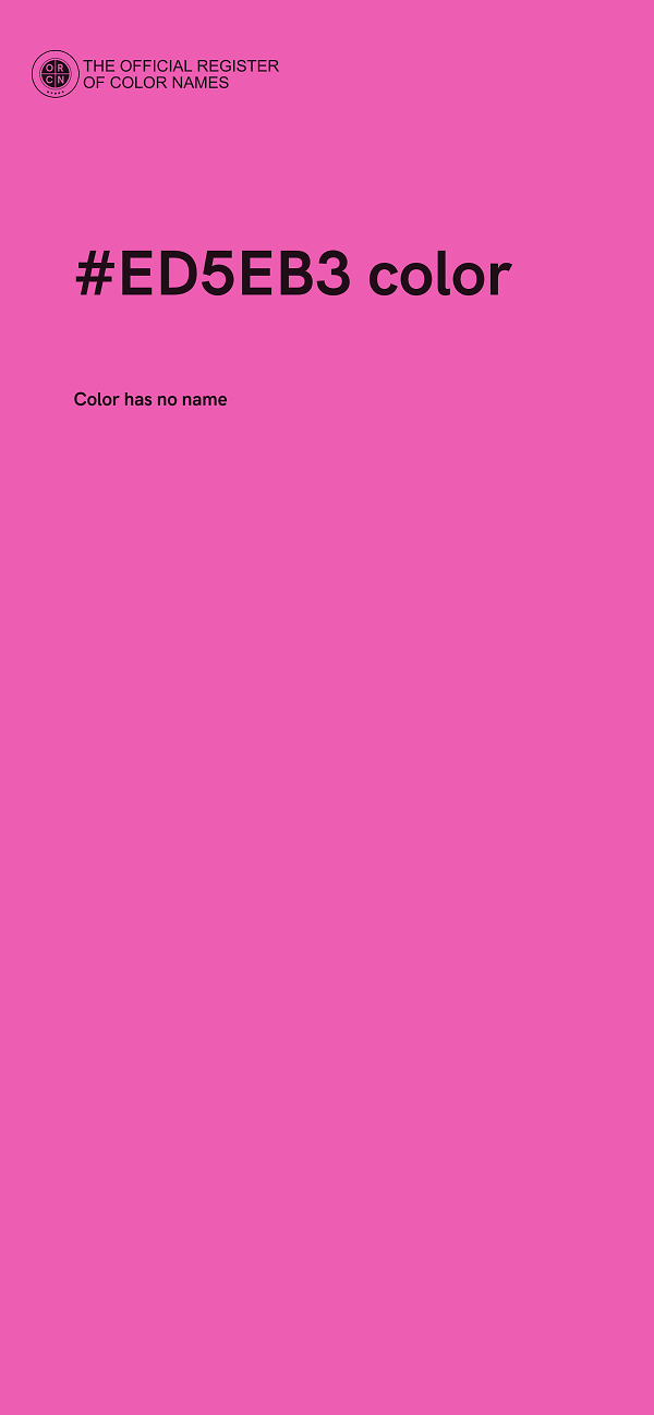 #ED5EB3 color image