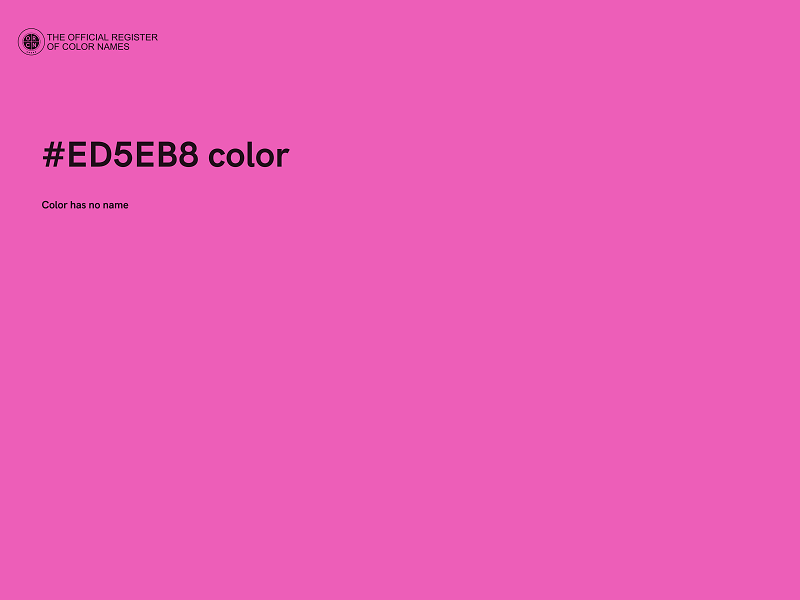 #ED5EB8 color image