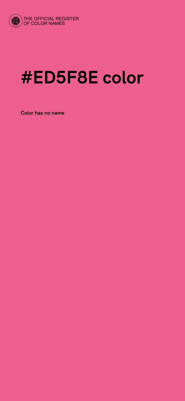 #ED5F8E color image