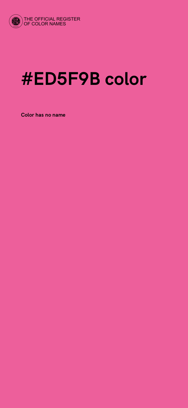 #ED5F9B color image