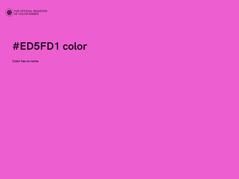 #ED5FD1 color image