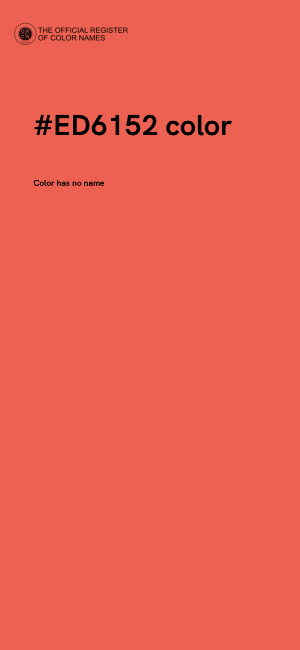 #ED6152 color image