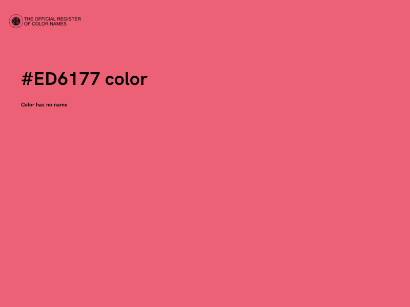 #ED6177 color image