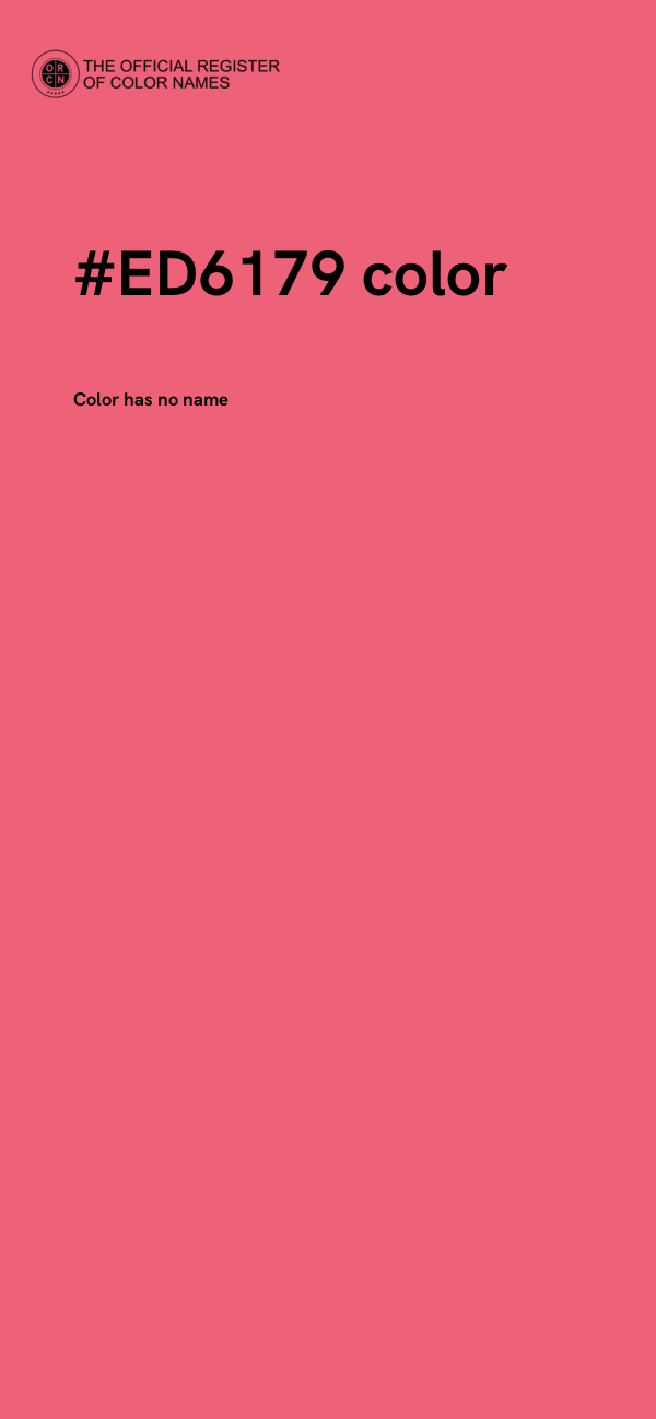 #ED6179 color image
