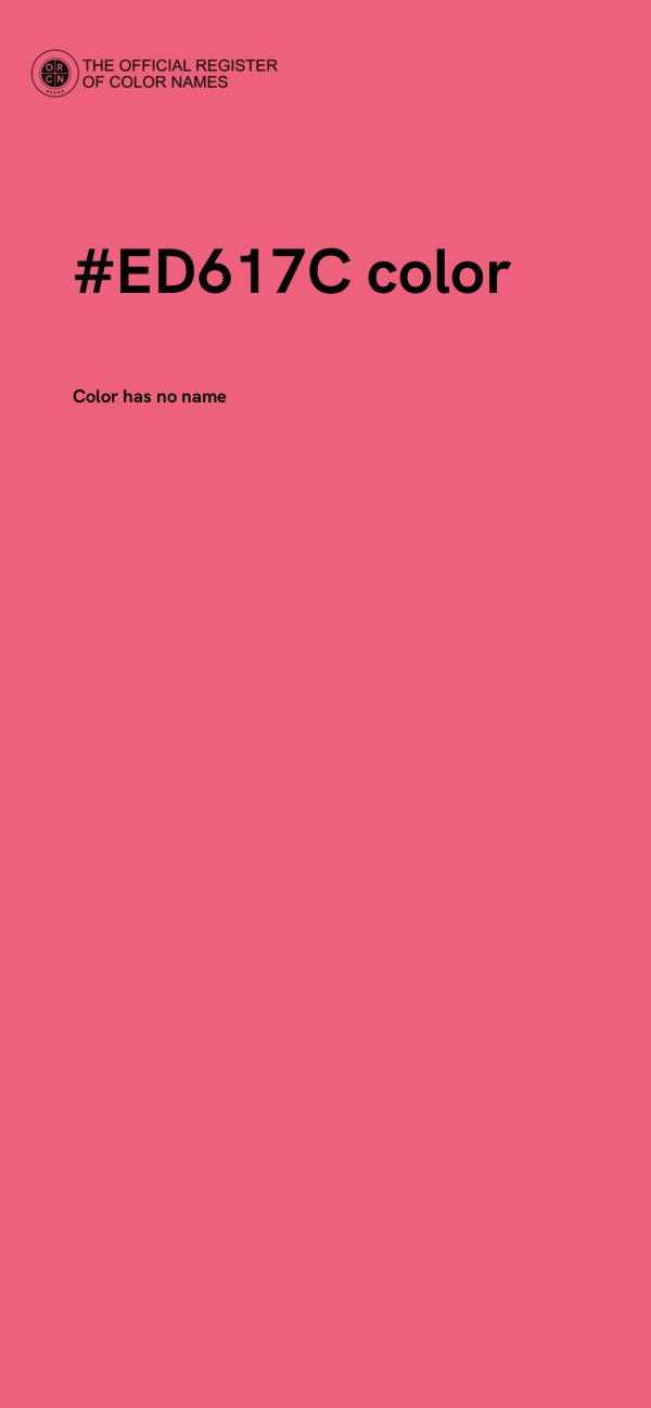 #ED617C color image
