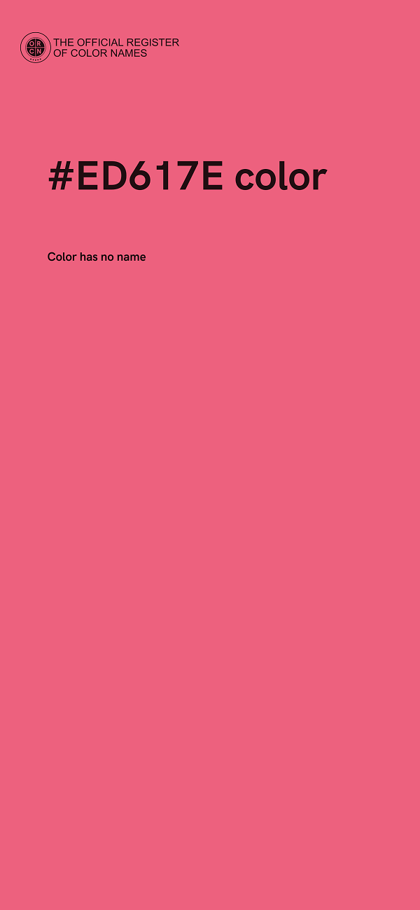 #ED617E color image