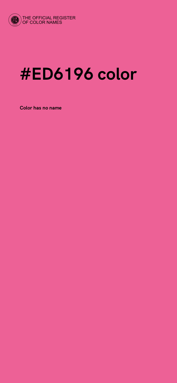 #ED6196 color image