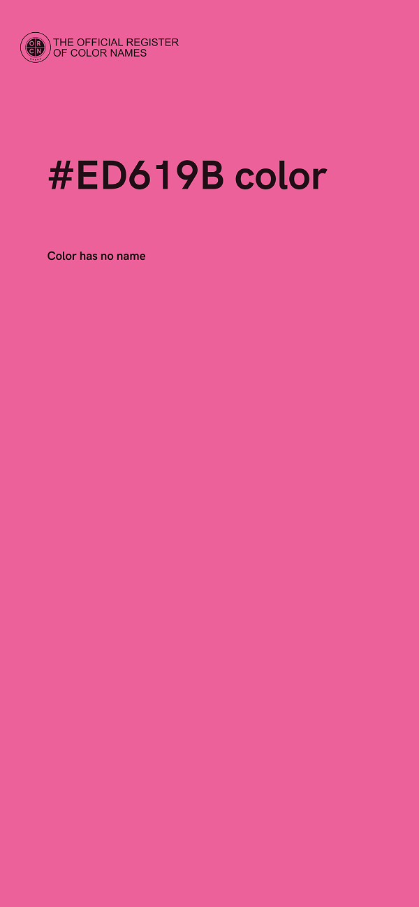 #ED619B color image