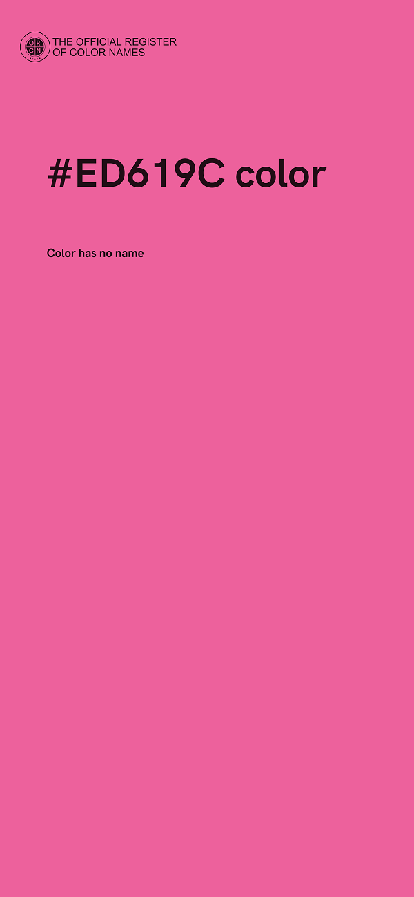 #ED619C color image