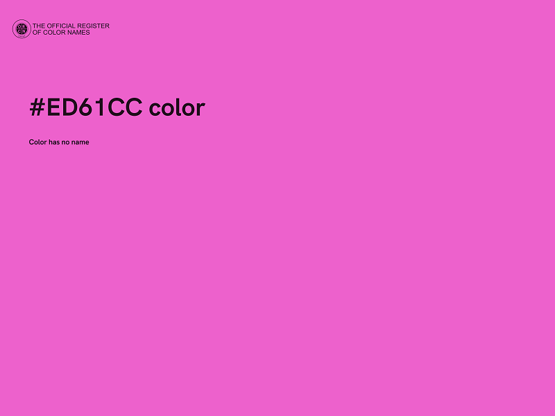 #ED61CC color image