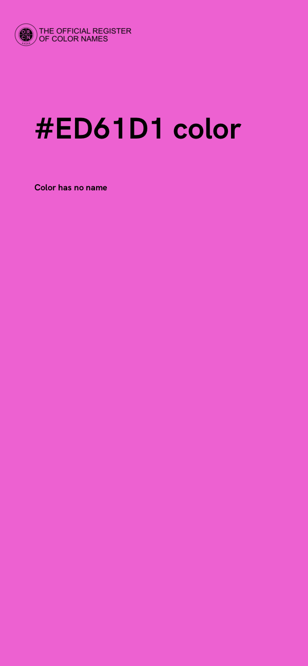 #ED61D1 color image