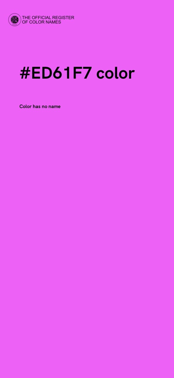 #ED61F7 color image