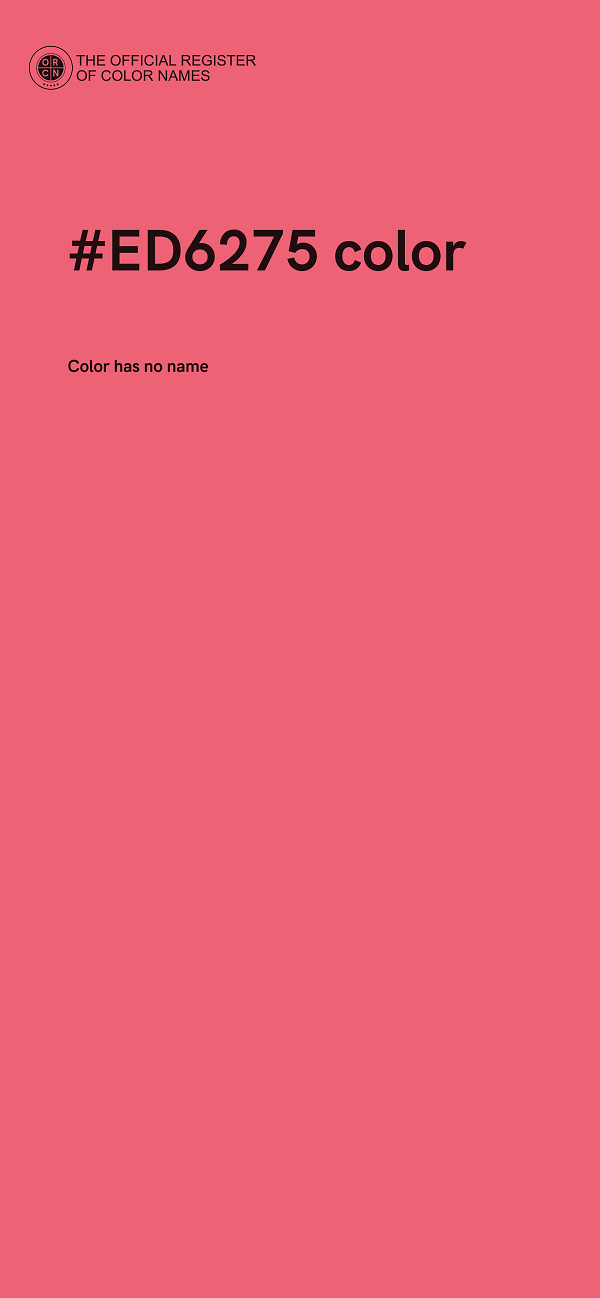 #ED6275 color image